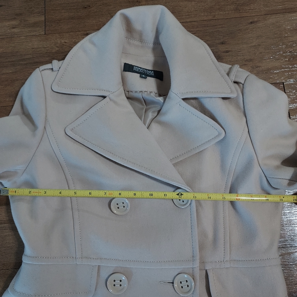 Kenneth Cole, Pea Coat, size 8, camel color - Picture 7 of 14